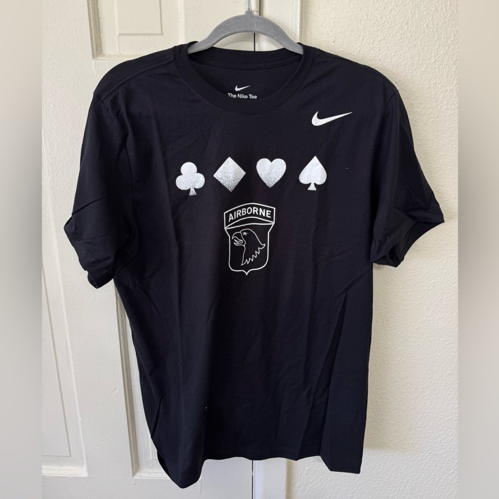 ARMY NIKE 2024 RIVALRY AIRBORNE RENDEZVOUS WITH DESTINY T-SHIRT